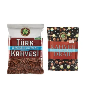 Kahve Dünyası Damla Sakızlı Türk Kahvesi 100g ve Kahveli Karışık Draje 60g