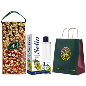 Lavi Karışık Dolgulu Çikolata Kutulu 250 G VE KOLONYA 400 ML (Kahve Dünyası Taşıma Çantalı)